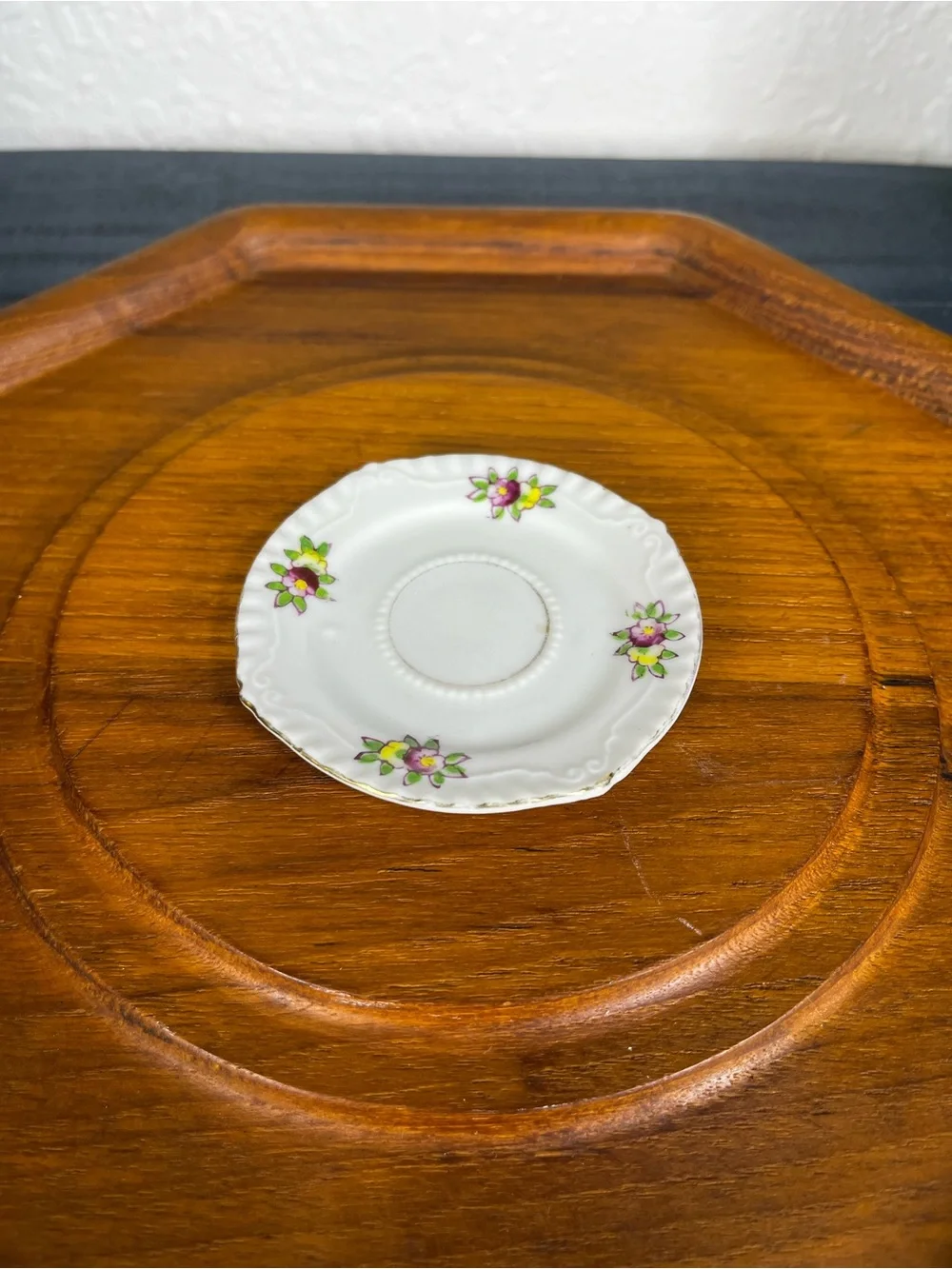 MCM Japanese Miniature Porcelain Saucer